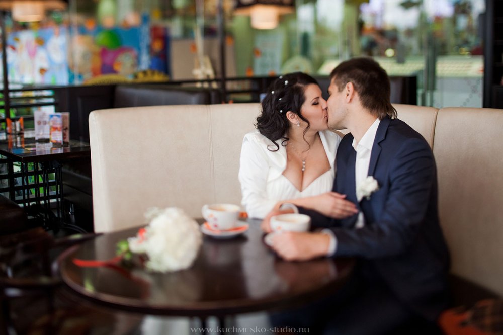 Свадьба в стиле "Rafaello" 6 сентября 2014 г. Фотосессия в кофейне